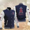 MLB Blue Los Angeles Angels Baseball Varsity Jacket