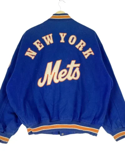MLB Blue Major League New York Mets Wool Jackets