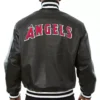 MLB Los Angeles Angels Black Leather Jackets