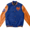 MLB New York Mets Blue Orange Varsity Jacket
