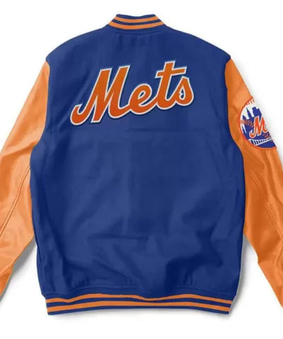 MLB New York Mets Blue Orange Varsity Jackets