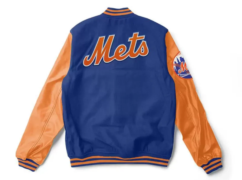 MLB New York Mets Blue Orange Varsity Jackets