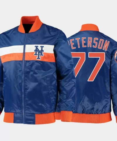 MLB New York Mets David Peterson Satin Jacket