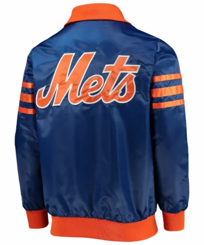 MLB Royal New York Mets The Captain II Satin Jackets scaled 1