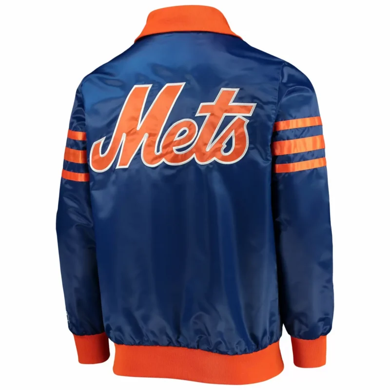 MLB Royal New York Mets The Captain II Satin Jackets scaled 1