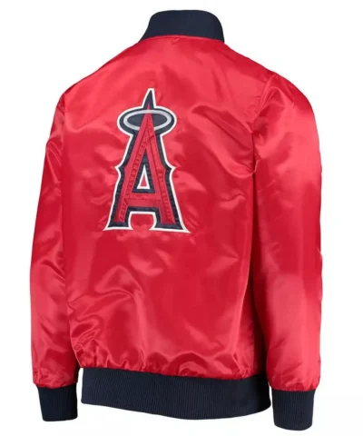 MLB Tricolor Los Angeles Angels Satin Jackets