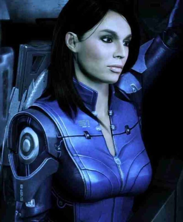 Mass Effect 3 Ashley Williams Leather Purple Jacket