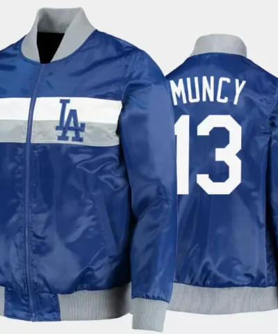 Max Muncy Los Angeles Dodgers Satin Jacket