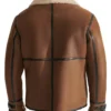 Men B3 Aviator Brown Shearling Leather Jacket For Sale