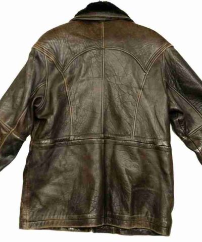 Men Pelle Brown Leather Jacket