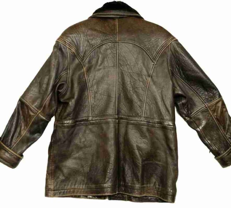 Men Pelle Brown Leather Jacket