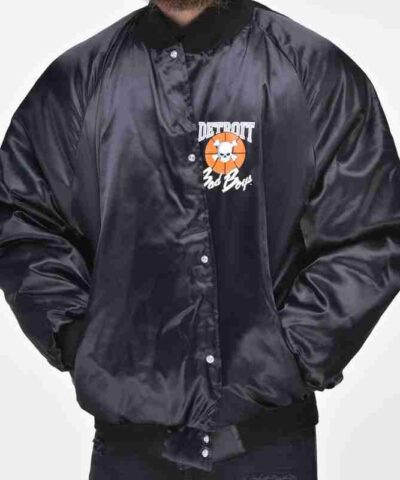Mens Detroit Bad Boys Black Jacket 1 1