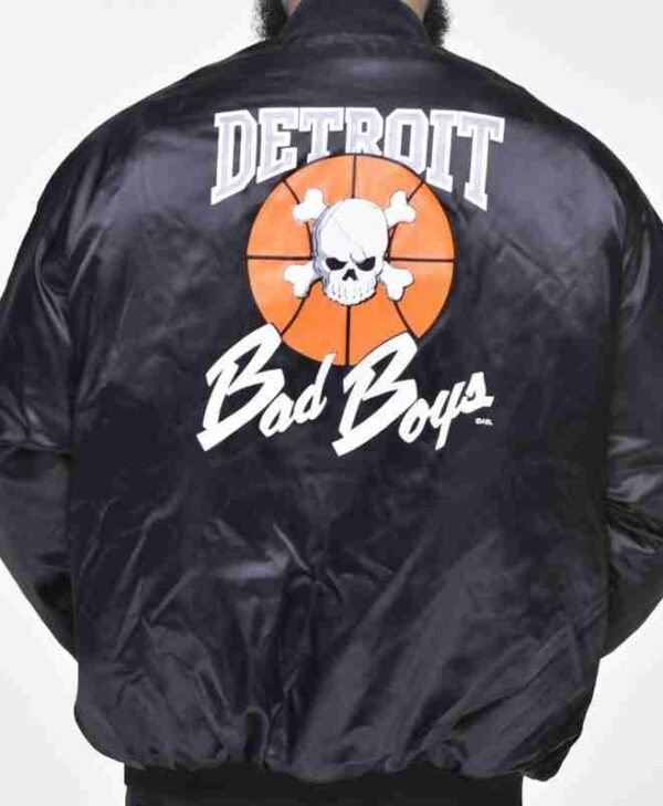 Mens Detroit Bad Boys Black Jacket