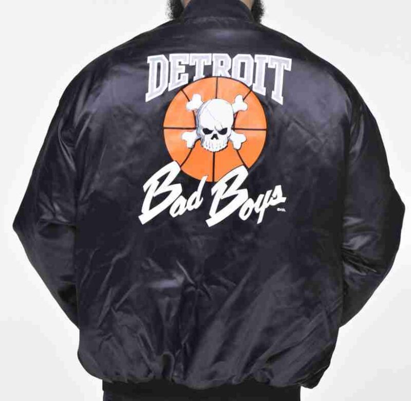 Mens Detroit Bad Boys Black Jacket