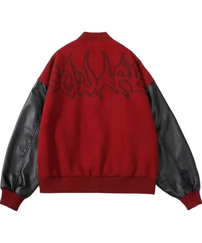Mens Embroidered Hip Hop Wool Varsity Jackets
