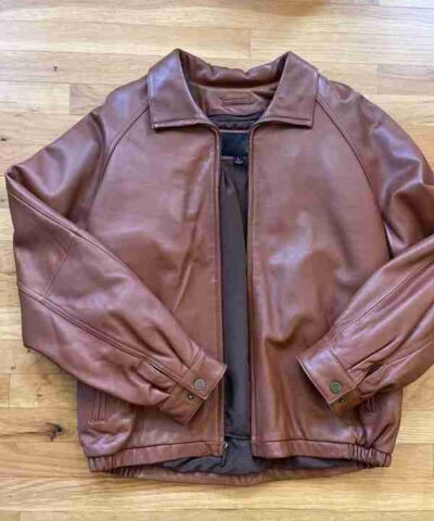 Mens Leather Pelle Brown Leather Jacket