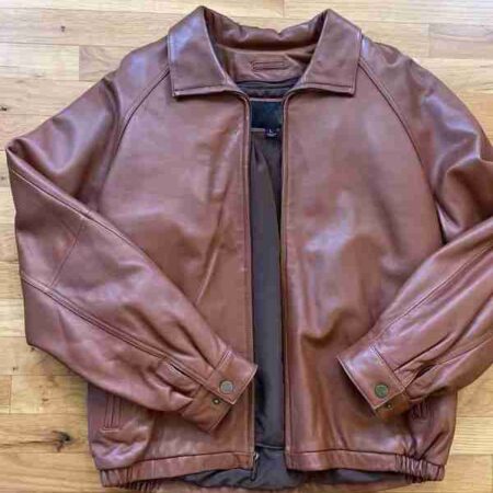 Mens Leather Pelle Brown Leather Jacket