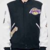 Mens Los Angeles Varsity Jacket White