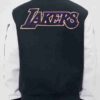 Mens Los Angeles Varsity Jacket white back