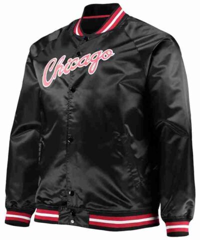 Mens Mitchell Ness Chicago Bulls Big Tall Hardwood Classics Jacket
