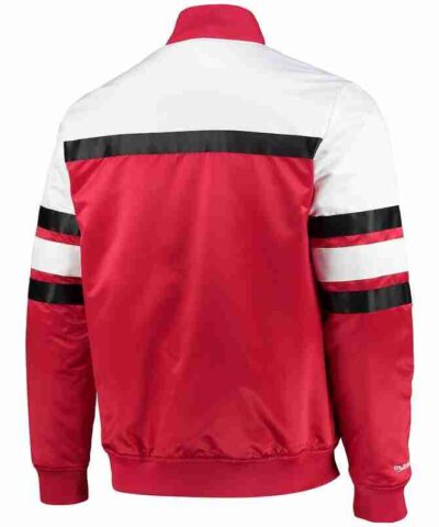 Mens Mitchell Ness Red Chicago Bulls Hardwood Classics Jacket 1