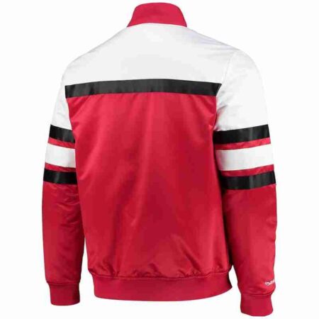 Mens Mitchell Ness Red Chicago Bulls Hardwood Classics Jacket 1
