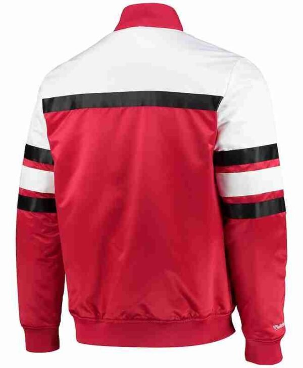 Mens Mitchell Ness Red Chicago Bulls Hardwood Classics Jacket 1