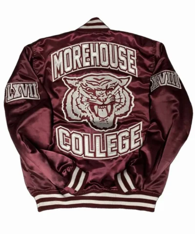 Mens Morehouse College Maroon Bomber Jackets