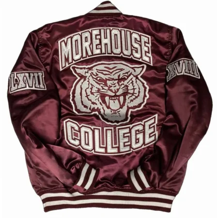Mens Morehouse College Maroon Bomber Jackets