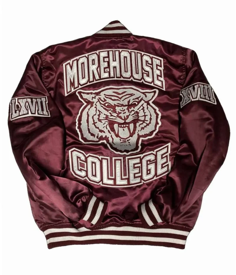 Mens Morehouse College Maroon Bomber Jackets