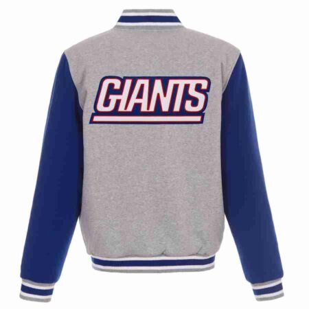 Mens New York Giants Gray Jacket