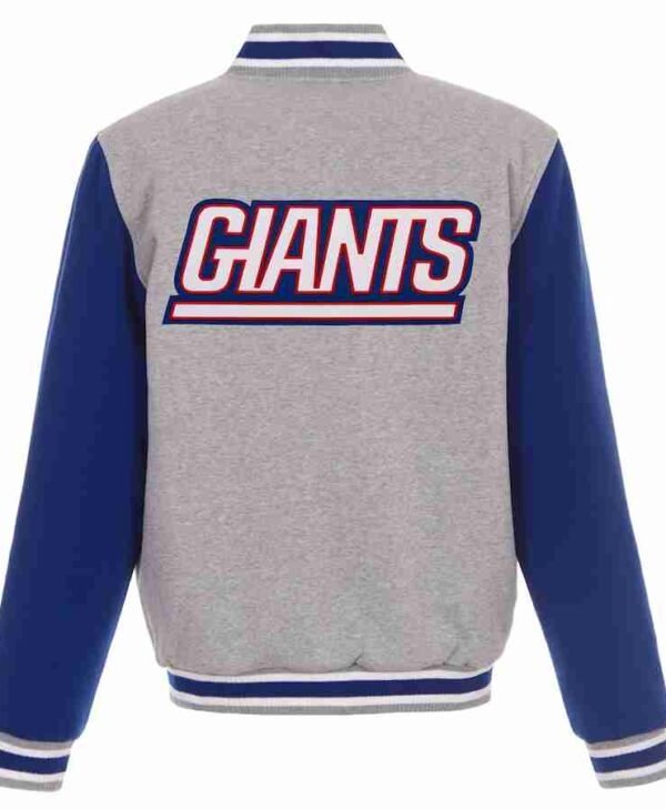 Mens New York Giants Gray Jacket