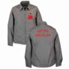 Mens New York Worlds Gray Crew Jacket