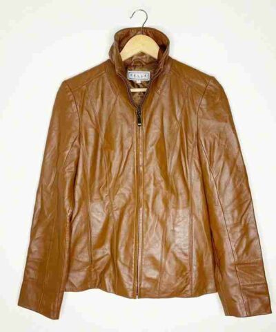 Mens Pelle Brown Leather Jacket