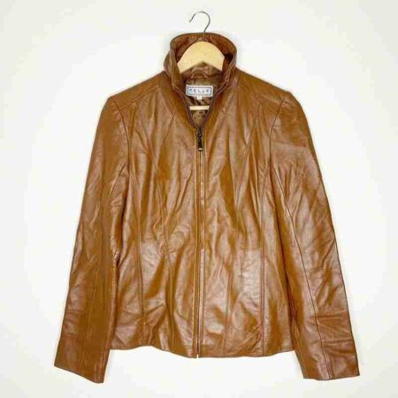 Mens Pelle Brown Leather Jacket