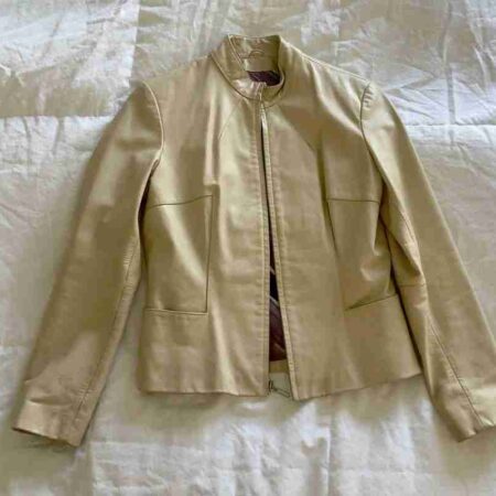 Mens Pelle Tan Leather Jacket