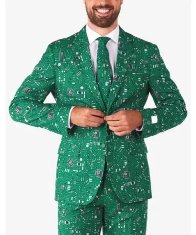 Mens Stylish 2 Piece Cool Circuit Suit