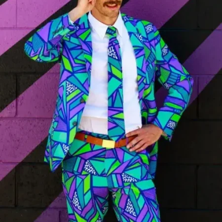 Mens Trendy The Le Tootski Neon Rave Suit