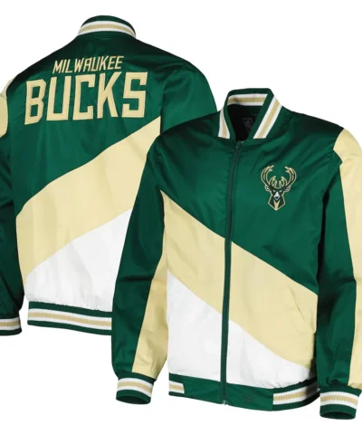 Milwaukee Bucks Hunter Green Ripstop Nylon Jacket