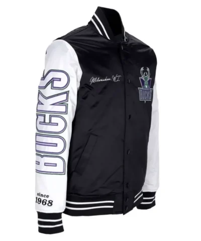 Milwaukee Bucks Team Origins Satin Jacket