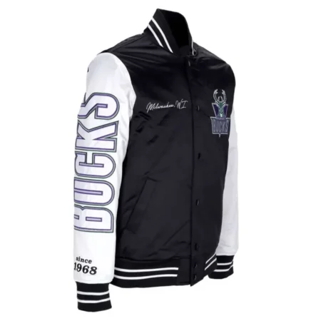 Milwaukee Bucks Team Origins Satin Jacket