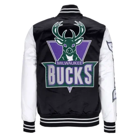 Milwaukee Bucks Team Origins Varsity Satin Jackets