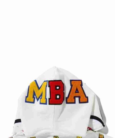 Minions Bape White Fleece Hoodie