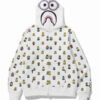 Minions Bape White Hoodie