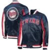 Minnesota Twins The Ace Navy Blue Full Snap Jacket