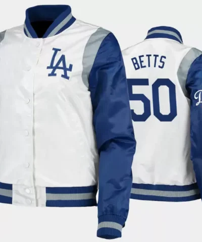Mookie Betts Los Angeles Dodgers Satin Jacket