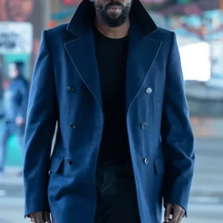 Muncie Daniels The Madness Blue Wool Coat 1