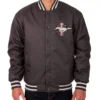 Mustang Ford Varsity Black Satin Jacket