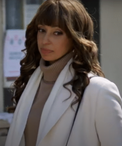 My Favourite Christmas Melody Mya Harrison White Wool Coat
