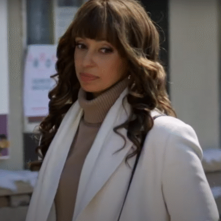 My Favourite Christmas Melody Mya Harrison White Wool Coat